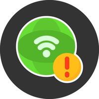 VPN Flat Grey Circle Style Icon vector
