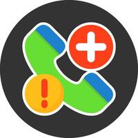 Emergency Flat Grey Circle Style Icon vector