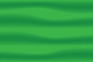 Green background of flowing fabric. Wavy abstract satin cloth texture pattern. vector