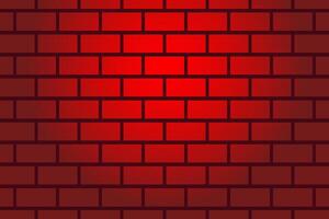 Red brick tile wall background illustration. Abstract background with texture red brick wall grunge. vector