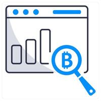 Financial Data Analytics icon concept vector
