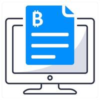 Digital Contract and agreement icon concept vector