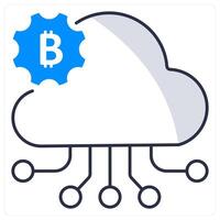 Saas and software icon concept vector