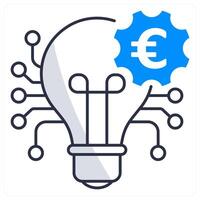 Disruptive Innovation and innovation icon concept vector