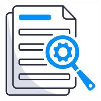 Data and analyze icon concept vector