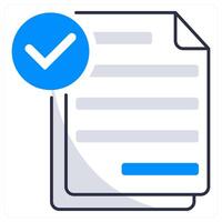 Smart Contract and blockchain icon concept vector
