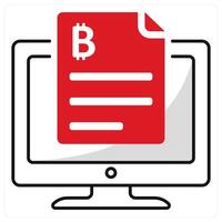 Digital Contract and agreement icon concept vector
