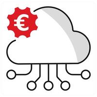 Saas and software icon concept vector