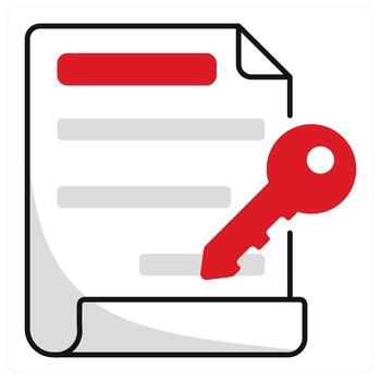 Digital Key and access icon concept vector