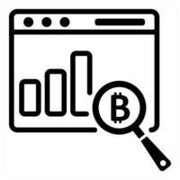 Financial Data Analytics icon concept vector
