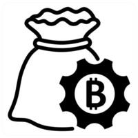 Crypto News and cryptocurrency icon concept vector
