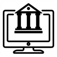 Digital Banking and finance icon concept vector