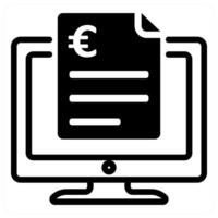 Digital Contract and agreement icon concept vector