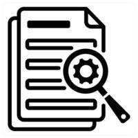 Data and analyze icon concept vector