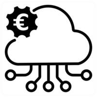Saas and software icon concept vector