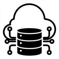 Big Data and analytics icon concept vector