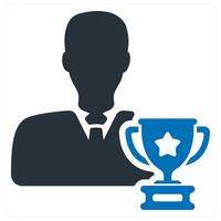 Successful and achievement icon concept vector