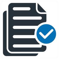 Validation and approval icon concept vector
