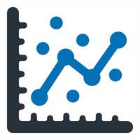 Graph and diagram icon concept vector