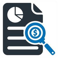 Business Report and analytics icon concept vector