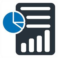 Report and analysis icon concept vector