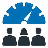 Worker Performance and productivity icon concept vector