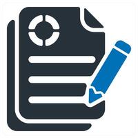 Business Report and analytics icon concept vector