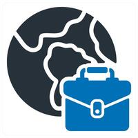 International Business and global icon concept vector