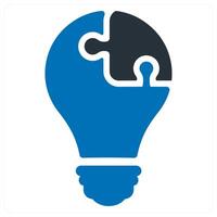 Creative Solution and innovation icon concept vector