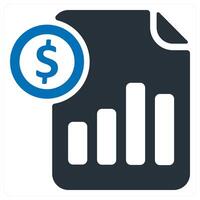 Cost Statement and budget icon concept vector