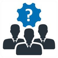 Problem Solving Team icon concept vector