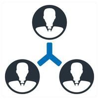 User Network and connections icon concept vector