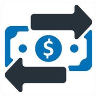 Transaction and payment icon concept vector