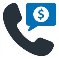 Business Call and communication icon concept vector