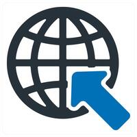 Internet Browser and web icon concept vector