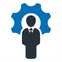 Technical Expert and programmer icon concept vector