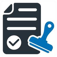 Approval and consent icon concept vector