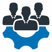 Expert Team and collaboration icon concept vector