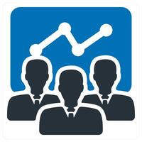 Efficient Team and collaboration icon concept vector