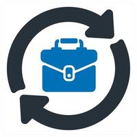 Job Change and career icon concept vector