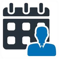 Working Schedule and agenda icon concept vector