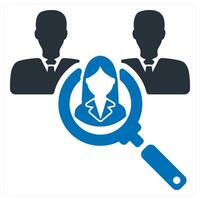 Recruitment and hiring icon concept vector