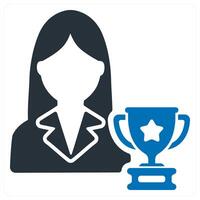 Successful and achievement icon concept vector