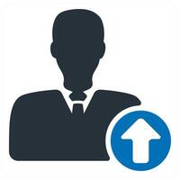 Career Up and success icon concept vector