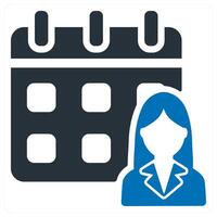 Working Schedule and agenda icon concept vector