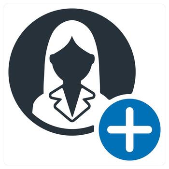 añadir usuario y perfil icono concepto vector