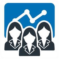 Efficient Team and collaboration icon concept vector