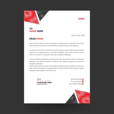 modern and business letterhead design template with blue. creative modern letter head design template for your project. letterhead, letter head, simple business letterhead design.