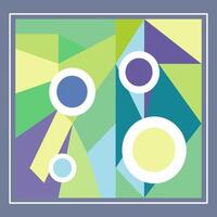 flat design aesthetic with a minimalist color palette. The image is composed of simple geometric shapes and gradients. vector