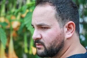 Concerned Man In The Nature photo
